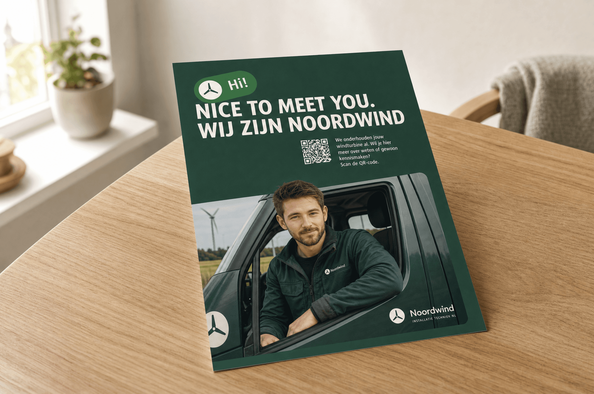 Business-development flyer voor zakelijke prospects